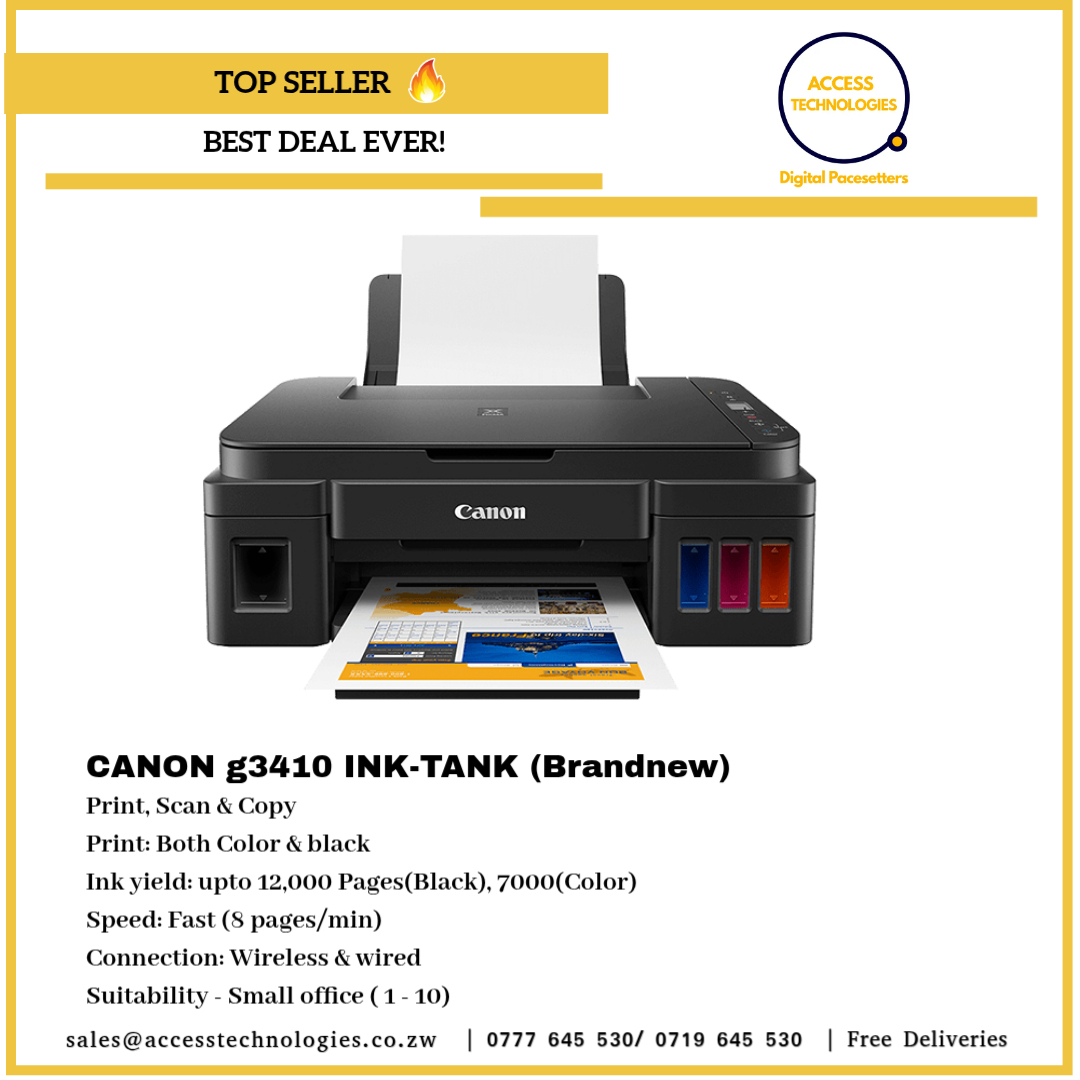 BRANDNEW CANON MG3410 INKTANK COLOR PRINTER