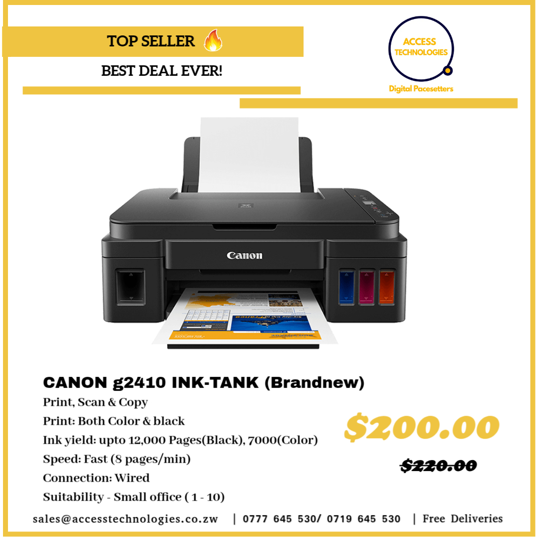 BRANDNEW CANON MG2410 INKTAK COLOR PRINTER