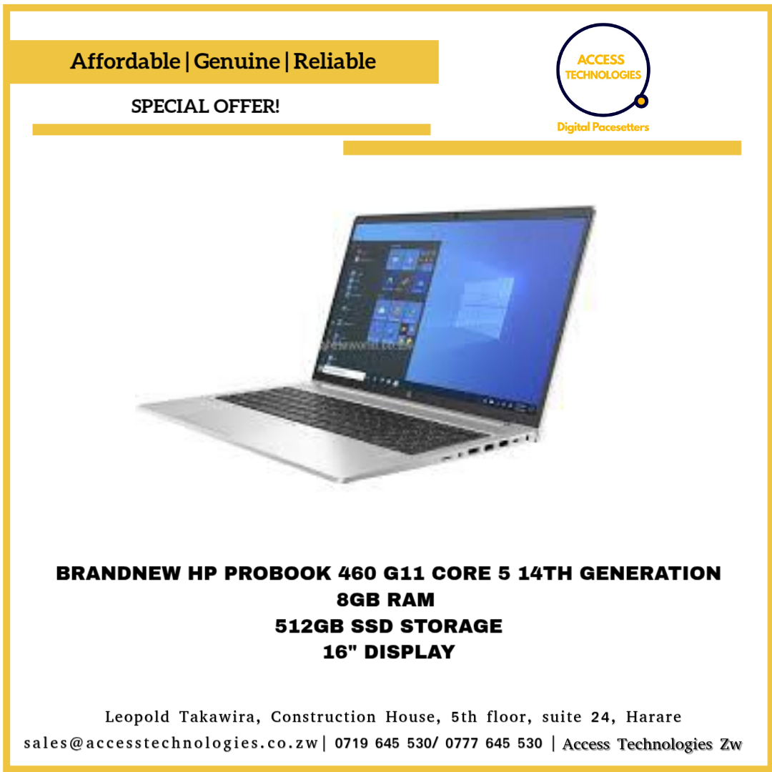 BRANDNEW HP PROBOOK 460 G11 CORE 5 14TH